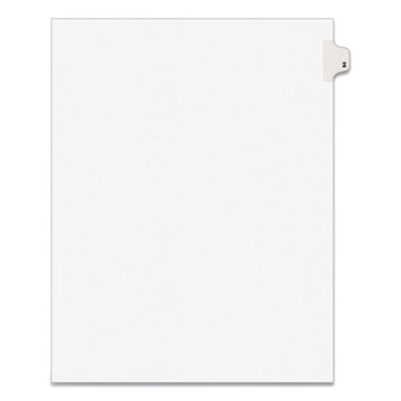 Avery® Preprinted Legal Exhibit Side Tab Index Dividers, Avery Style, 10-tab, 2, 11 X 8.5, White, 25-pack freeshipping - TVN Wholesale
